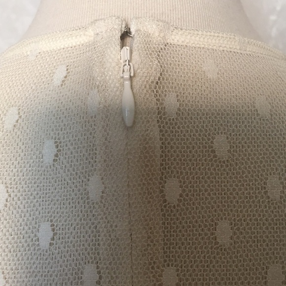 Eliza J midi Dress cream with lace lace size 8 - Picture 14 of 16